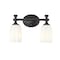 Z-Lite Orion 2 Light Vanity, 13.75in. W x 44in. L, Matte Black 1102-2V-MB - alternate 8